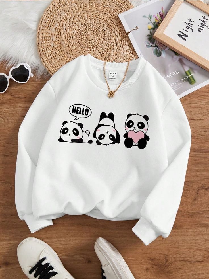 PANDA PRINTED SWEATSHIRT